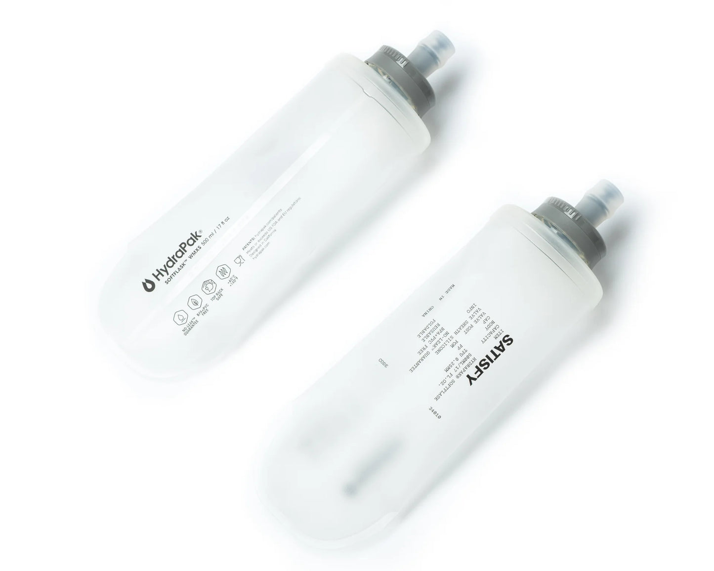 SATISFY - HydraPak Soft Flask 500ml (2 Pack)
