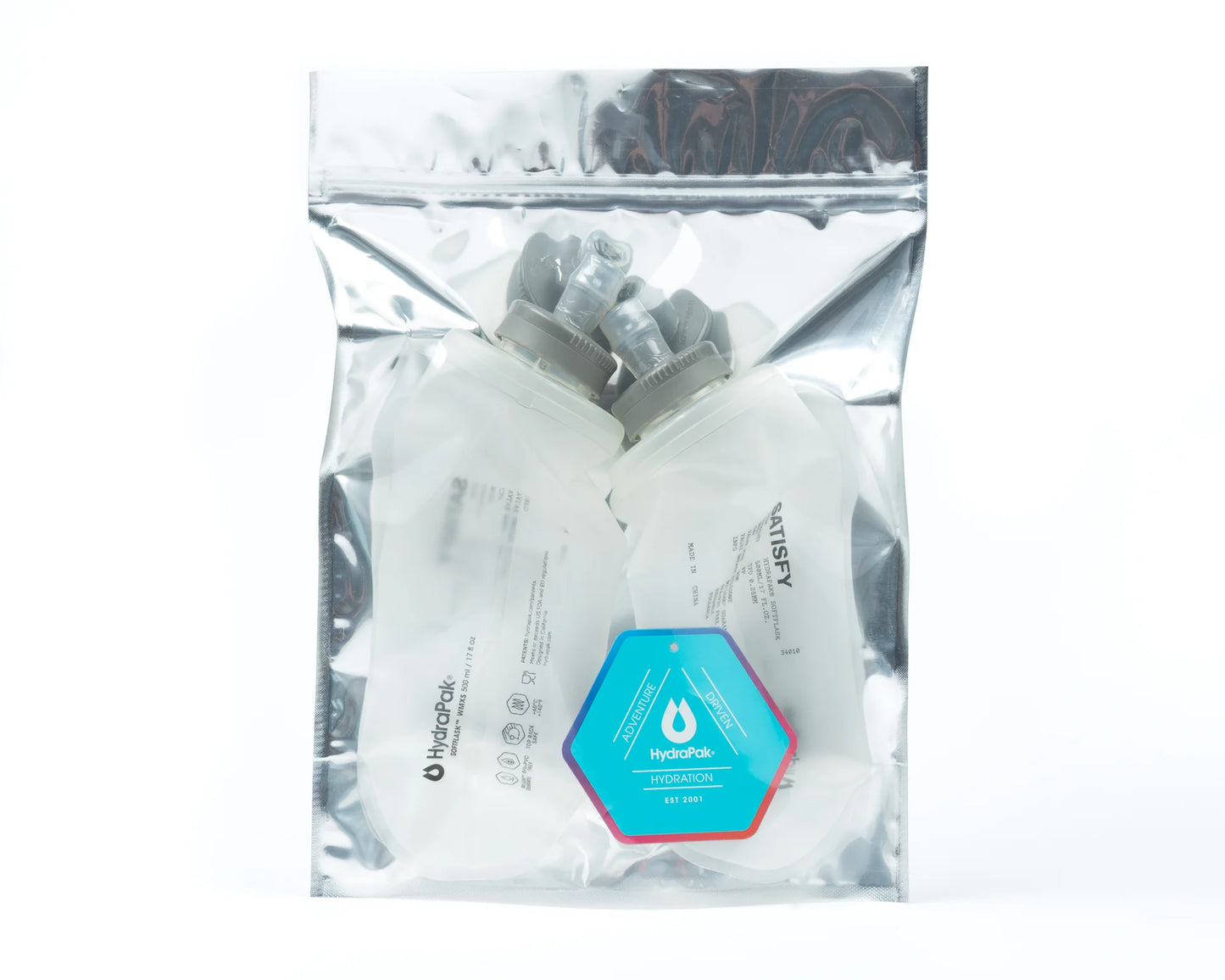 SATISFY - HydraPak Soft Flask 500ml (2 Pack)