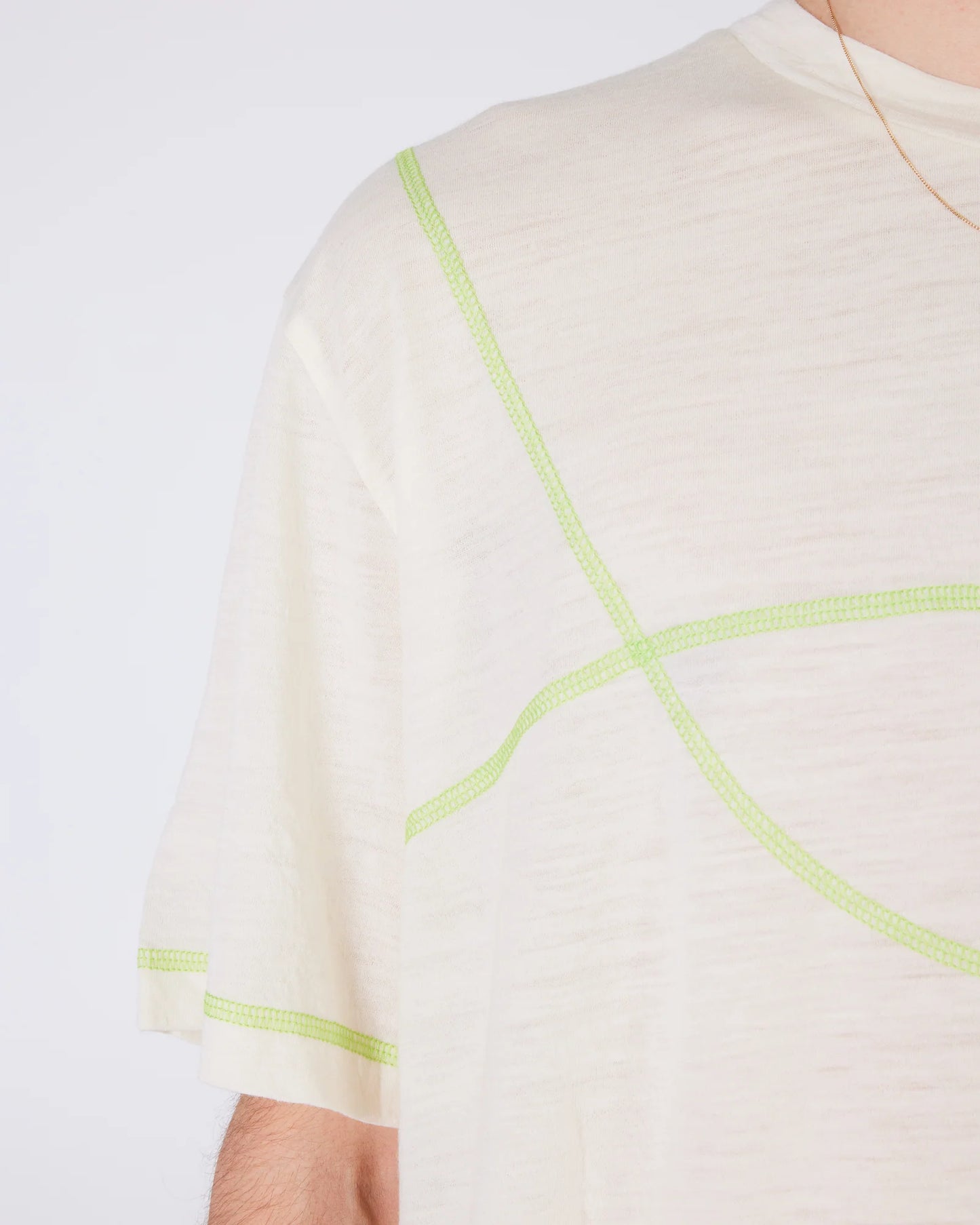 TIEMPOS - Merino Wool Spotted T-Shirt